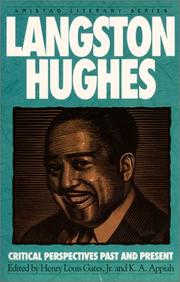 Cover of: Langston Hughes: Critical Perspectives Past And Present (Amistad Literary Series)
