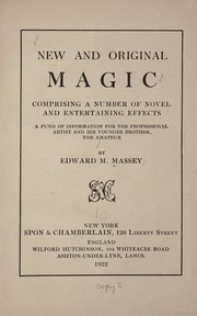 Cover of: New and original magic