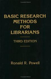 Basic research methods for librarians