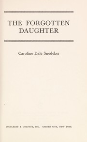 Cover of: The forgotten daughter.