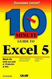 Cover of: 10 minute guide to Excel 5