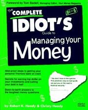 Cover of: The complete idiot's guide to managing your money