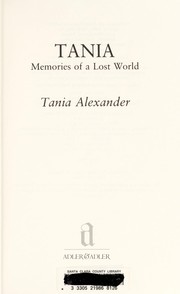 Tania by Tania Alexander