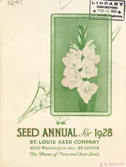 Cover of: Seed annual: 1928