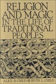 Cover of: Religion and magic in the life of traditional peoples