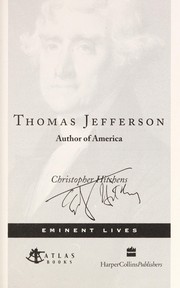 Cover of: Thomas Jefferson by Christopher Hitchens