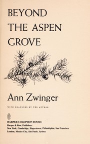 Cover of: Beyond the Aspen Grove (Harper Nature Library)
