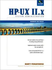 Cover of: The HP-UX 11.x System Administration Handbook and Toolkit (2nd Edition)