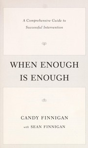 When enough is enough by Candy Finnigan, Sean Finnigan