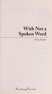 Cover of: With not a spoken word