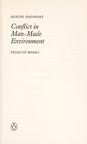 Cover of: Conflict in man-made environment.