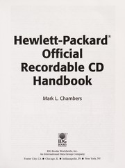 Cover of: Hewlett-Packard official recordable CD handbook