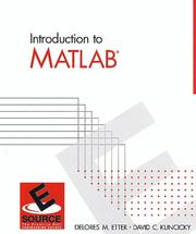 Cover of: Introduction to MATLAB