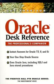 Cover of: Oracle Desk Reference