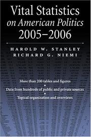 Cover of: Vital Statistics On American Politics 2005-2006 (Vital Statistics on American Politics)
