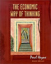 Cover of: The economic way of thinking by Paul T. Heyne