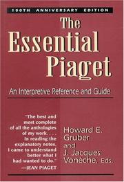 Cover of: The Essential Piaget