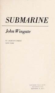 Cover of: Submarine by John Wingate