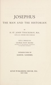 Cover of: Josephus, the man and the historian.