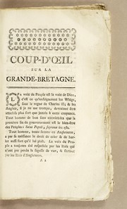 Cover of: Coup-d'oeil sur la Grande-Bretagne