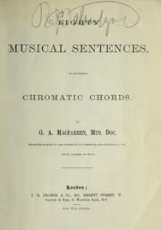 Cover of: Eighty musical sentences to illustrate chromatic chords