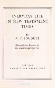 Cover of: Everyday life in New Testament times