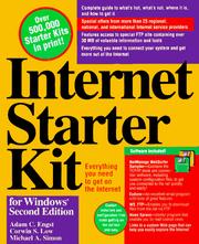 Cover of: Internet starter kit for Windows by Adam C. Engst