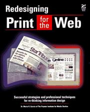 Cover of: Redesigning Print for the Web