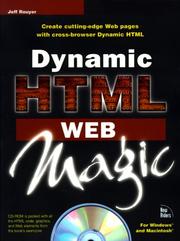 Cover of: Dynamic HTML Web magic
