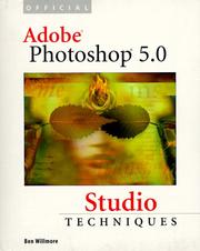 Cover of: Official Adobe Photoshop 5.0 studio techniques by Ben Willmore