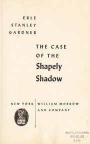 Cover of: The case of the shapely shadow