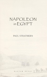 Cover of: Napoleon in Egypt by Paul Strathern