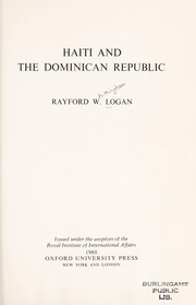 Haiti and the Dominican Republic by Rayford Whittingham Logan