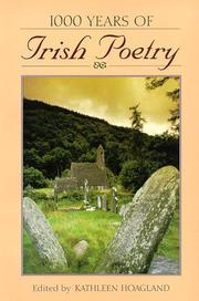 Cover of: 1,000 Years of Irish Poetry by Kathleen Hoagland