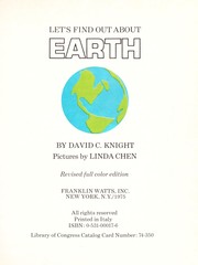 Cover of: Let's find out about earth