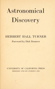 Cover of: Astronomical discovery. by H. H. Turner
