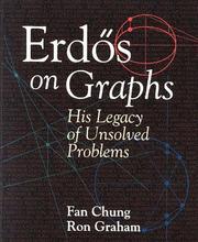 Cover of: Erdos on Graphs: His Legacy of Unsolved Problems