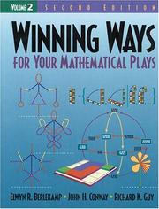 Cover of: Winning Ways for Your Mathematical Plays, Volume 2