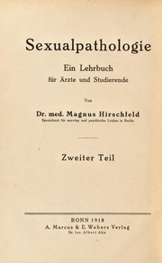 Cover of: Sexualpathologie: ein Lehrbuch für Ärzte und Studierende