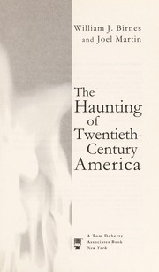 Cover of: The haunting of twentieth-century America