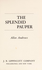 Cover of: The splendid pauper.