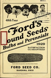 Cover of: Ford's sound seeds, bulbs and perennials: 48th year, 1929