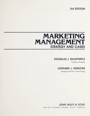 Marketing management by Douglas J. Dalrymple