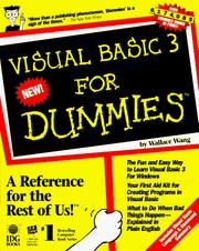 Cover of: Visual Basic 3 for dummies