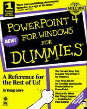 Cover of: PowerPoint 4 for Windows for dummies