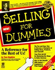 Cover of: Selling for dummies