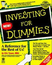 Cover of: Investing for dummies by Eric Tyson