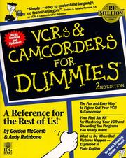 Cover of: VCRs & camcorders for dummies