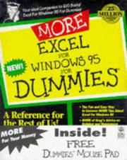 Cover of: More Excel for Windows 95 for dummies