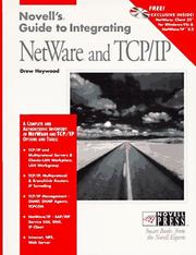 Cover of: Novell's guide to integrating NetWare and TCP/IP
